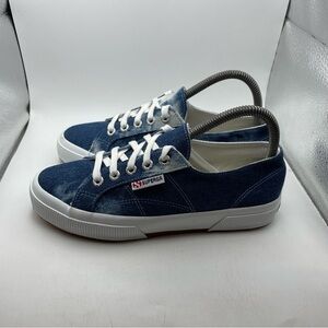Superga denim wash women’s sneakers size 6.5